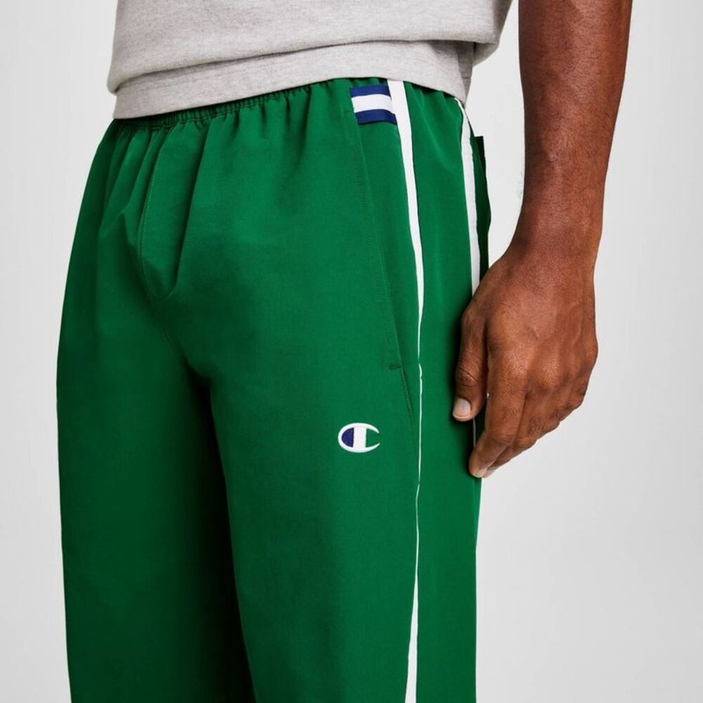 Champion Men's Classic Straight Fit Pull-On Nylon Pants - Verdant Green L - Picture 4 of 5